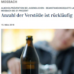 Screenshot Online-Artikel "Anzahl der ist rückläufig"