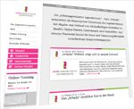 Screenshot der neuen SchuJu-Webseite